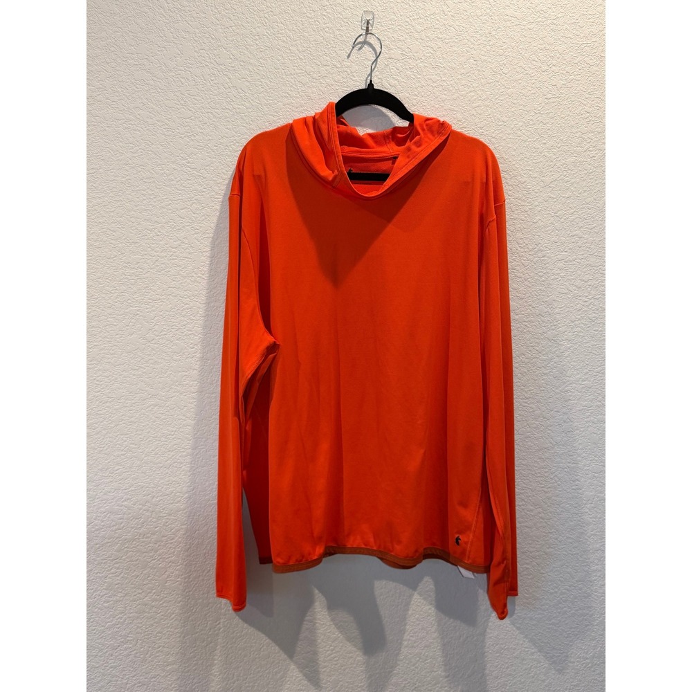 Cotopaxi Mens Hooded Long Sleeve Shirt Orange XXL
